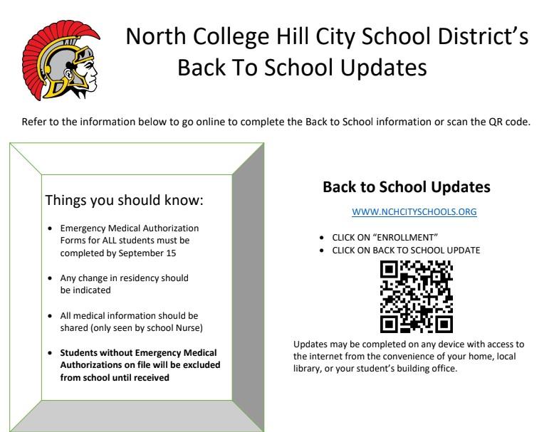 qr code for back to school update